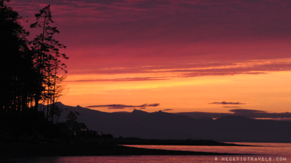 Vancouver Island - Sunset from Rathtrevor Provincial Park