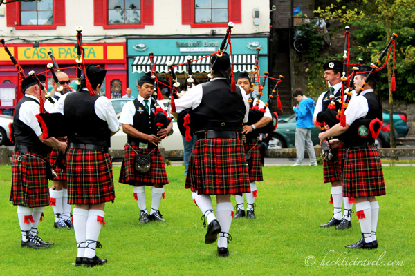 Bagpipe competition in Ireland