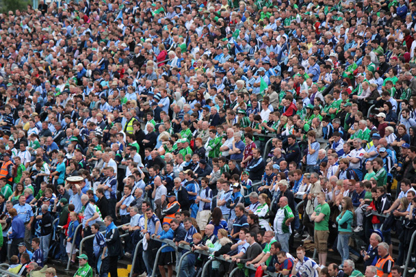 The crowd at Thurles for the hurling match