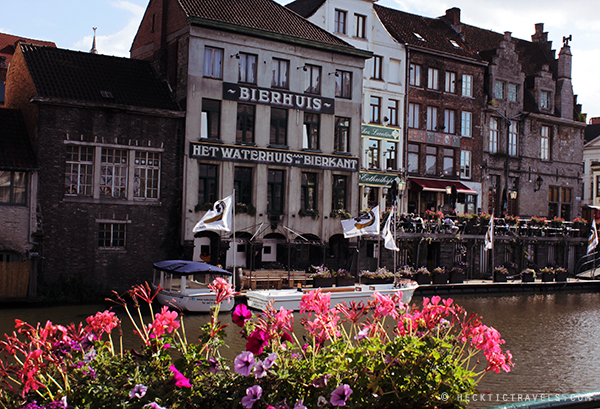 Along the canal in Ghent, Belgium