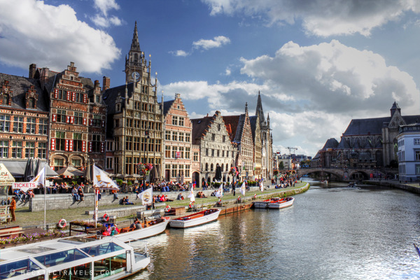 The beautiful town of Ghent, Belgium