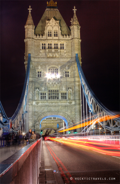 The Traffic on London's Tower Bridge