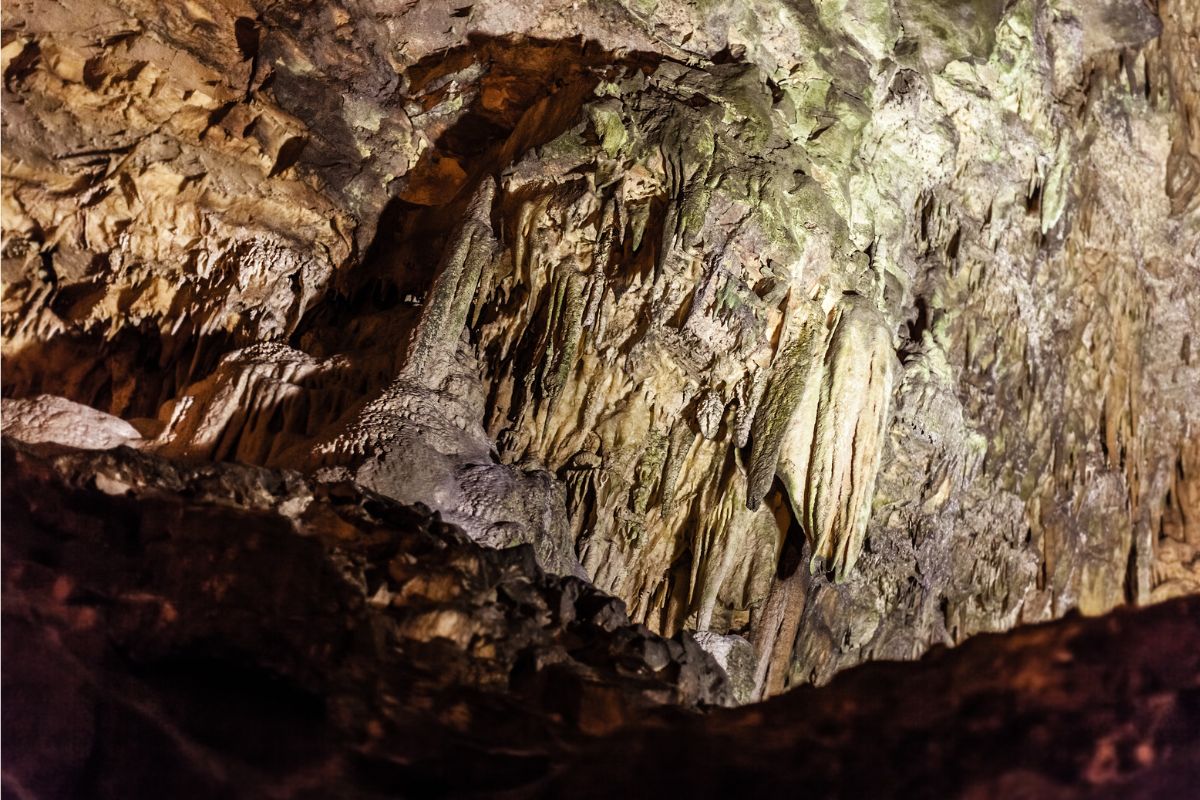 Formations in the Castellana Caves