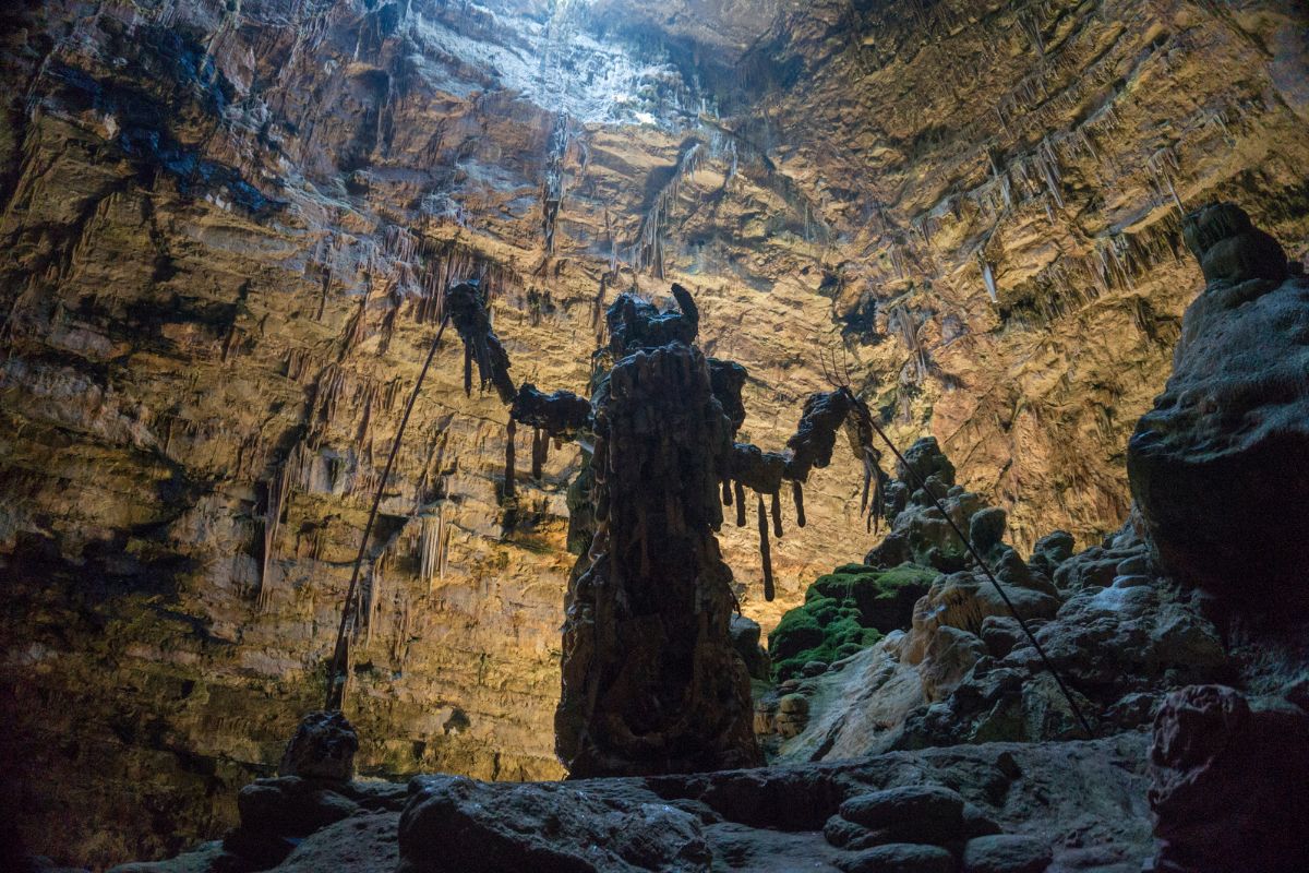 Inside Grotte di Castellana Caves