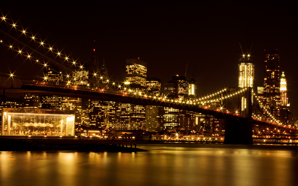 Brooklyn Bridge with Jane's Carousel