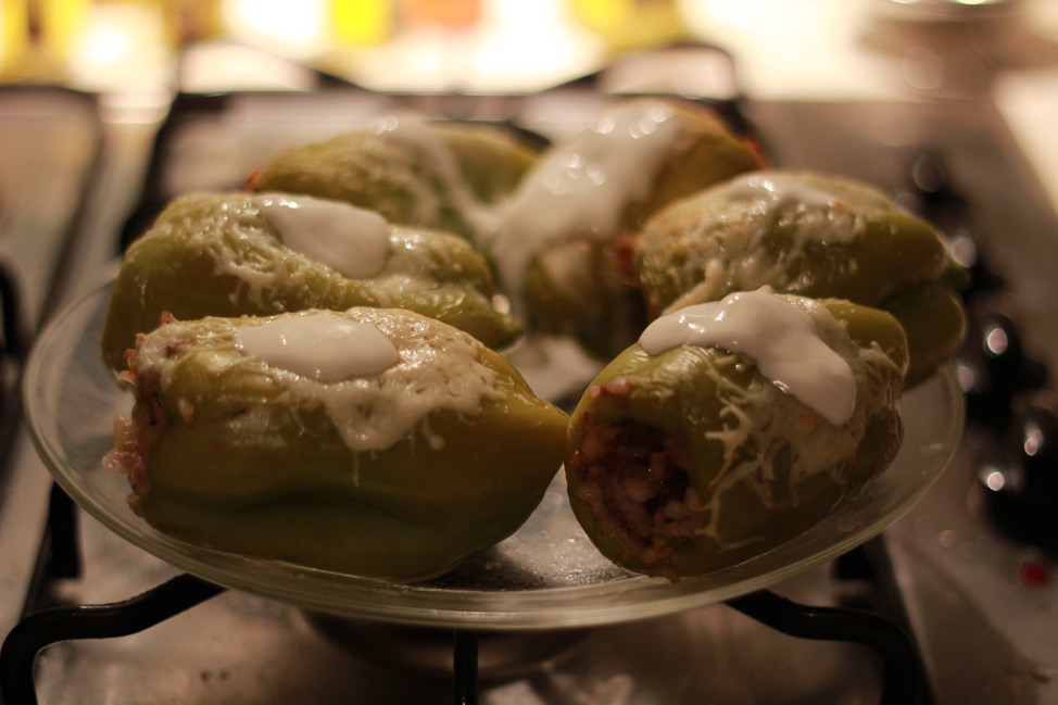 Stuffed Peppers with Meat Filling