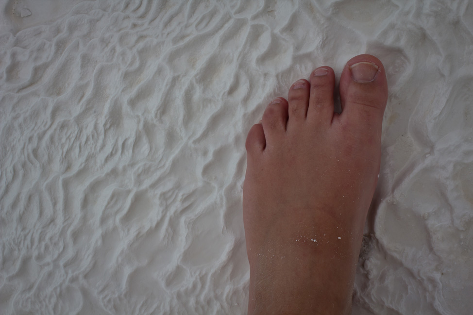 Footsteps in Pamukkale