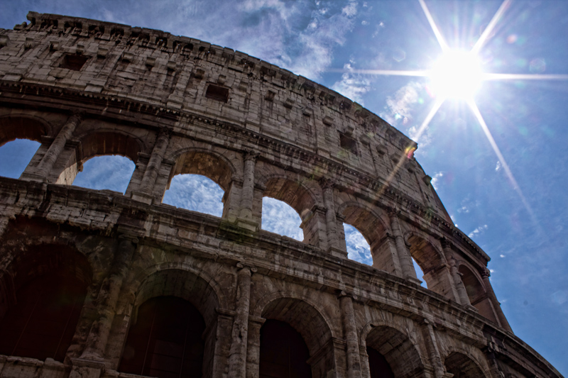 Sun over the Colosseum