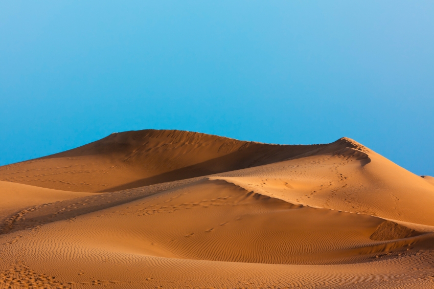 golden sand dune at Maspalomas, Grand Canary, Canary Islands