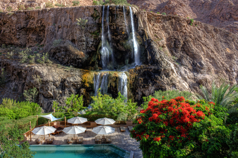 Waterfall, Ma'in Hot Springs