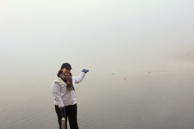 Lake Bled in fog