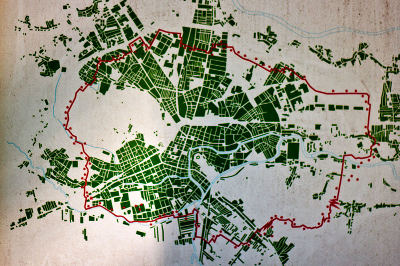 POT path map, Ljubljana