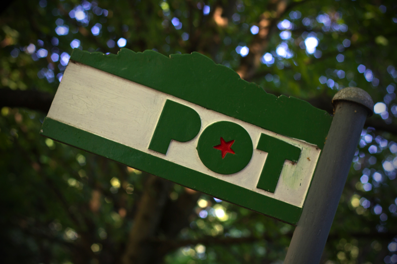 POT signpost Ljubljana