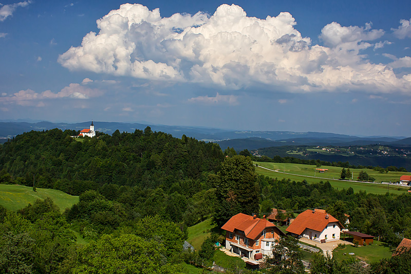 Churches in the Slovenian countryside