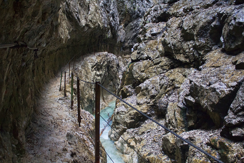 German Alps Gorge