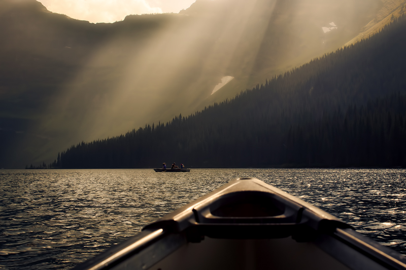 Canoe Cameron Lakes Alberta