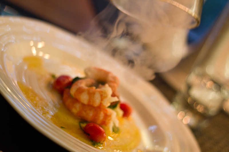 Smoked prawns