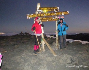 Sunrise on Kilimanjaro