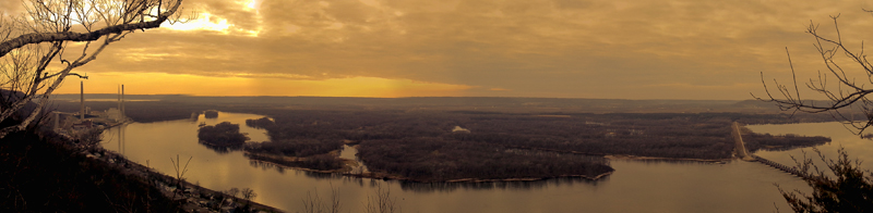 Mississippi River Wisconsin - 6 - Panoramic