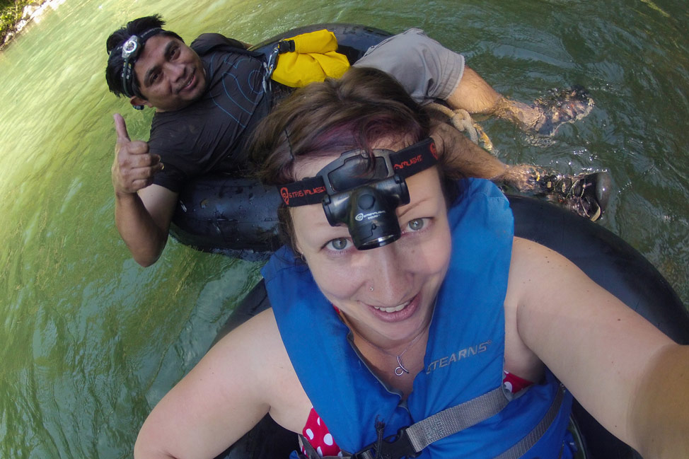 Dalene and Nas Cave Tubing