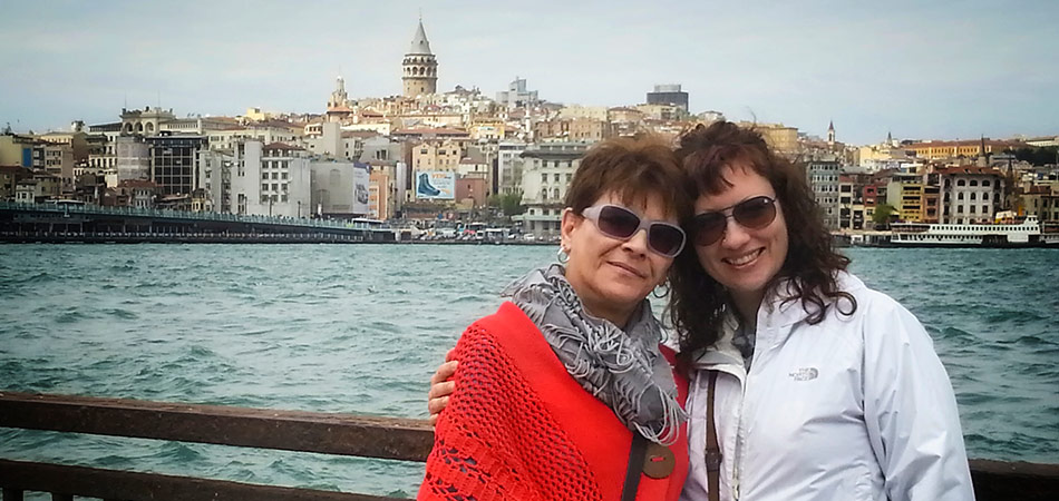 Dalene and Kay in Istanbul