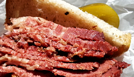 Scwartz's Smoked Meat Sandwich Excerpt Image