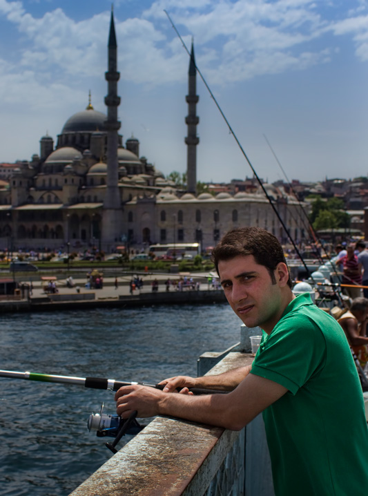 Istanbul - Galata Bridge Fishing