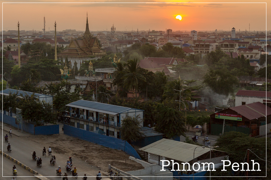 Sunset on Wat Steung Machai