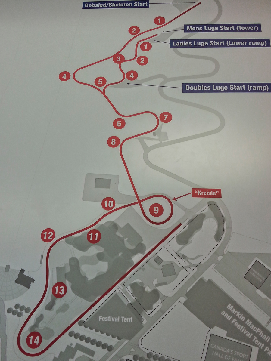 Calgary Olympic Park Bobsled Track