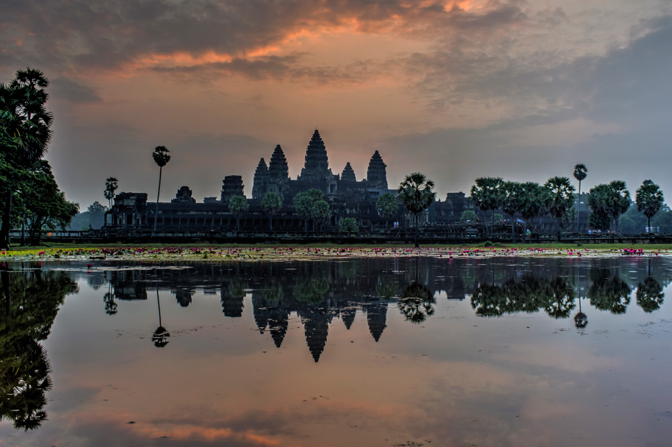 The Sun Almost Up - Sunrise at Angkor Wat