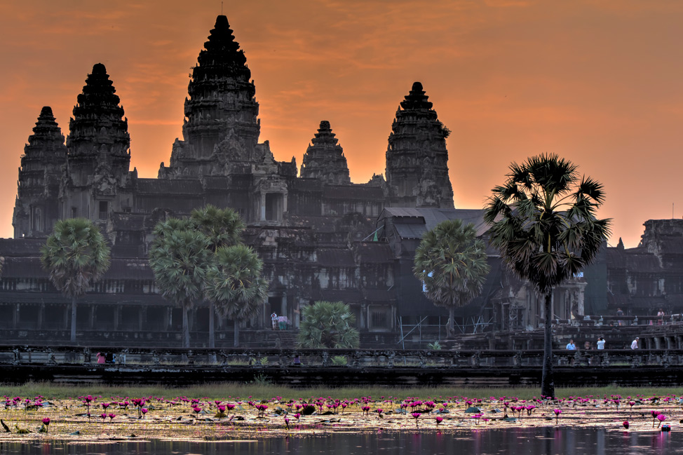 Orange Sky over Angkor