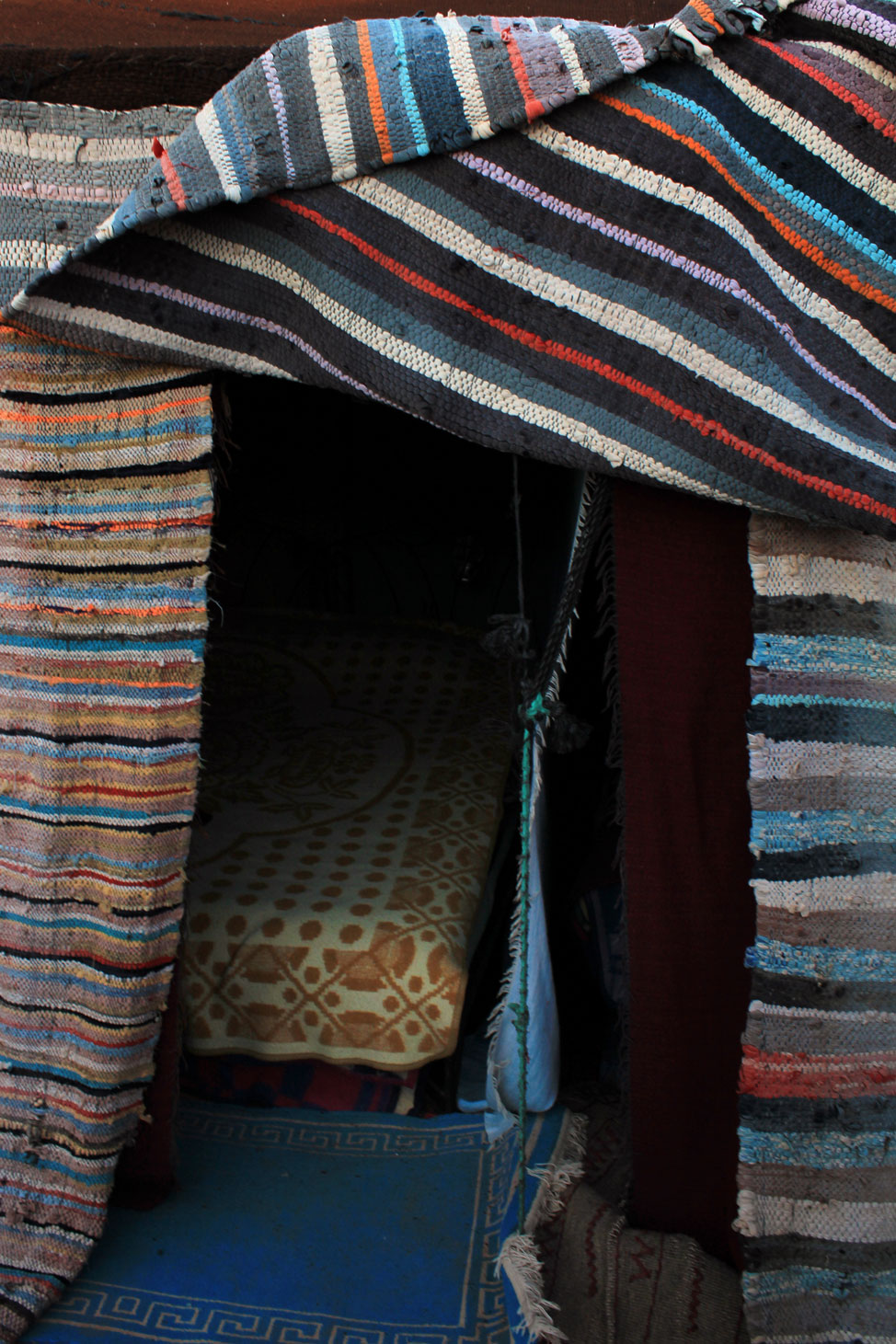 Cozy bed in the desert