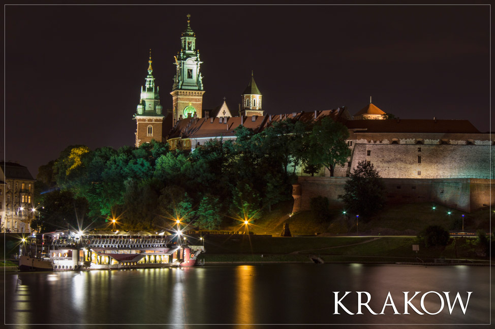 Krakow Castle at Night