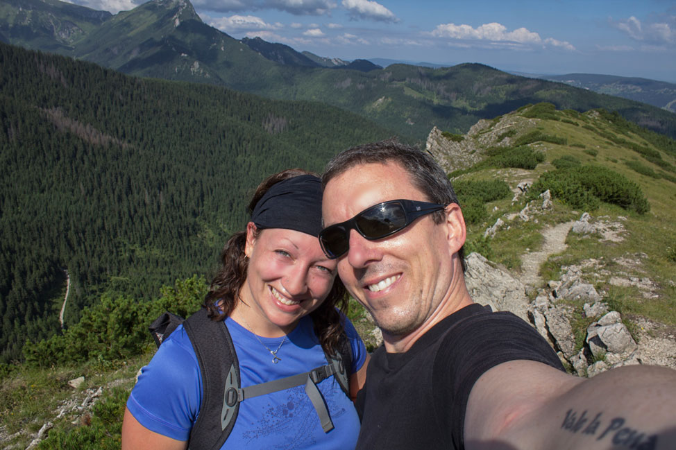 Pete & Dalene Selfie in the Tatra Mountains of Poland