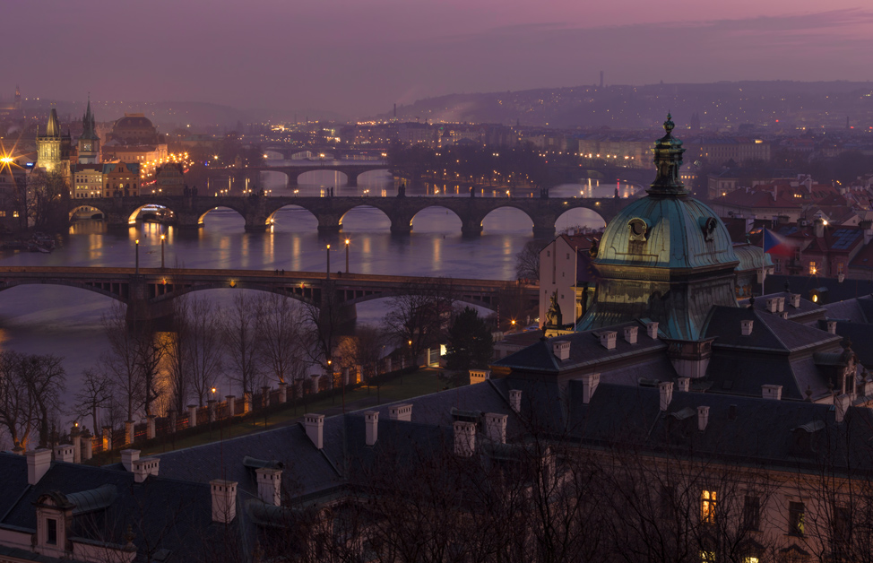 A favourite viewpoint - one of our favourite pictures of Prague