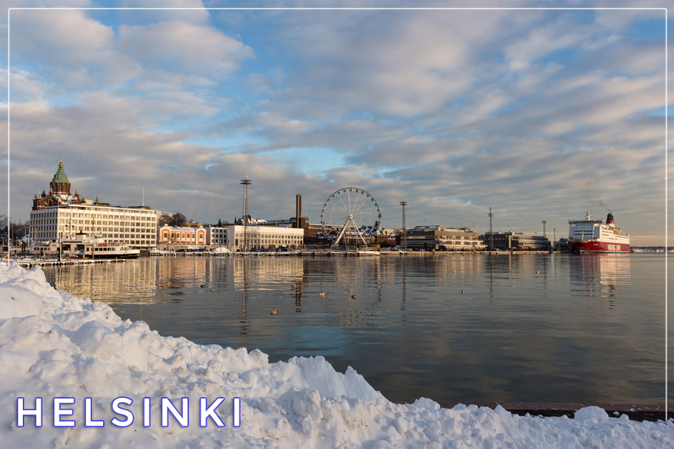 Helsinki Harbour with Snow