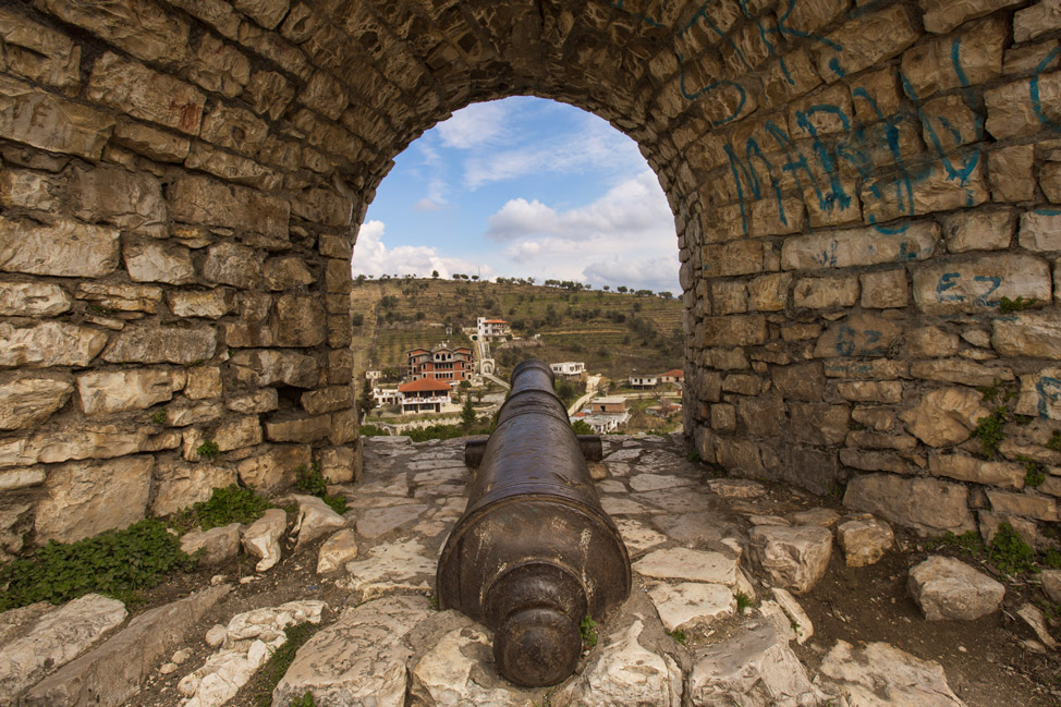 Cannon in Berat Fortress