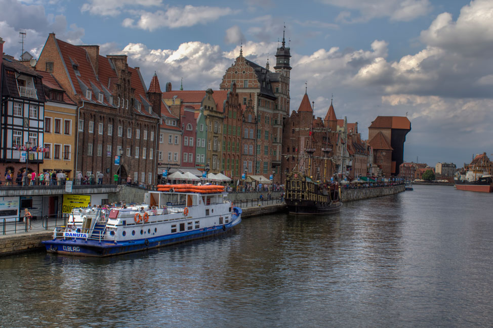 The charming town of Gdansk, Poland