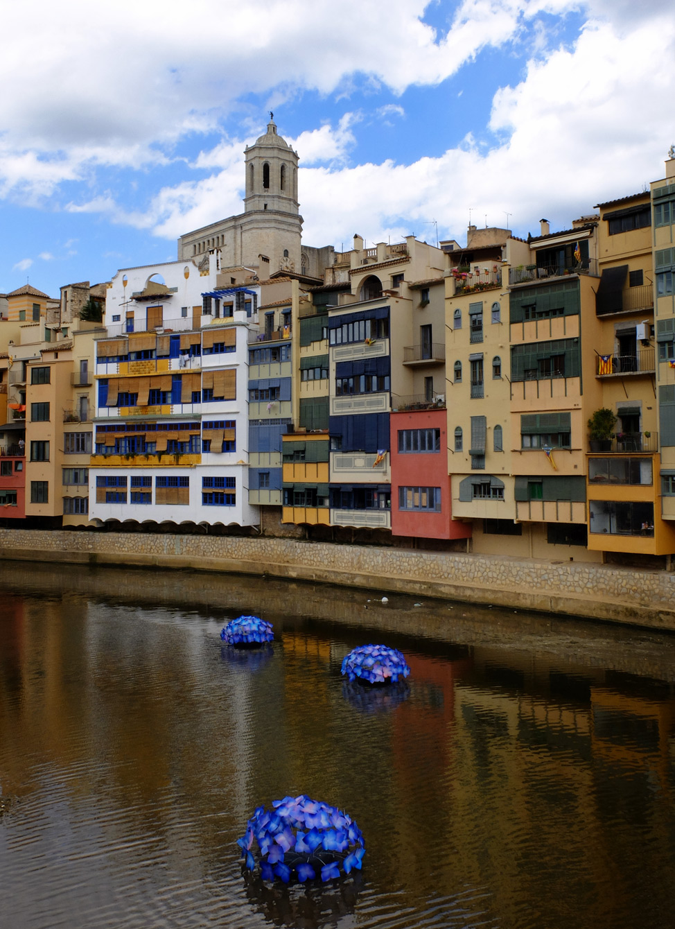 Girona-Spain-River-Flowers