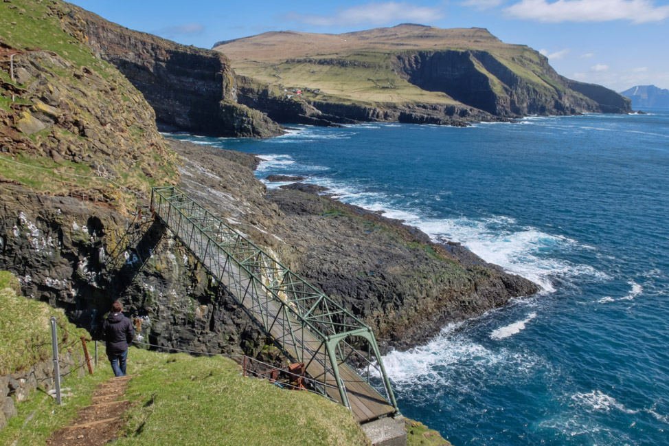 Steep Hike Mykines