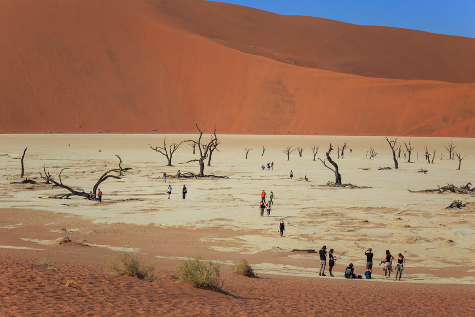 Tourists in Deadvlei