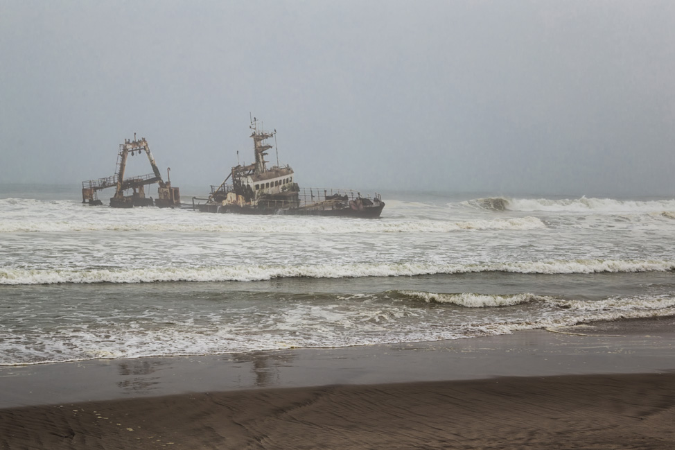 Shipwreck Along the Skeleton Coast