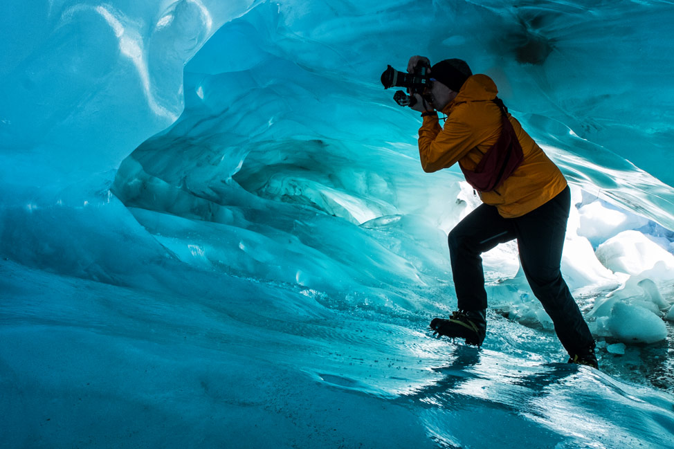 Inside Fox Glacier