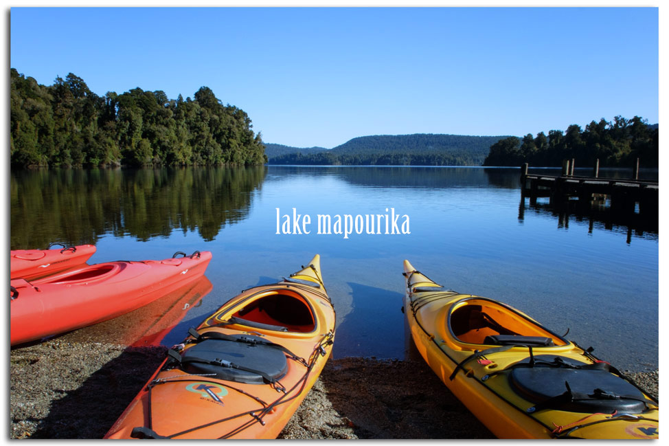 Kayaking Mapourika Lake