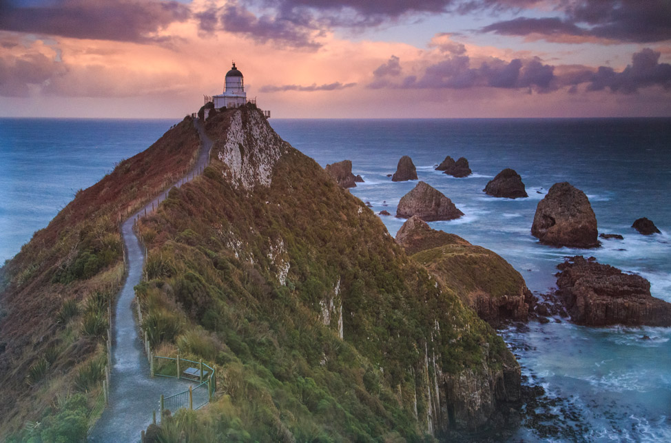 Nugget Point along our campervan journey in New Zealand