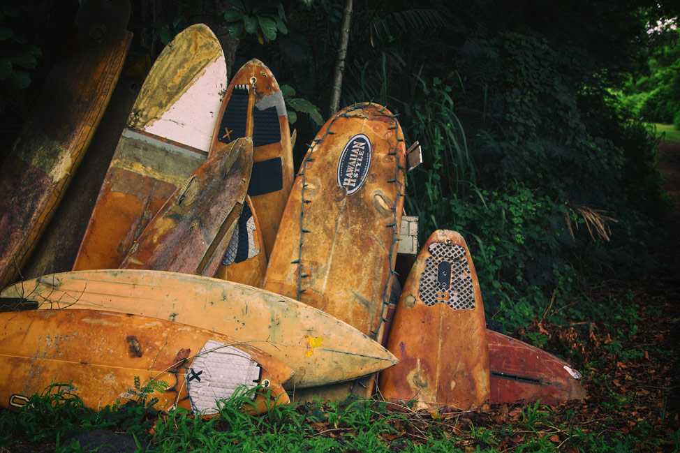 Molokai Surf Board Driveway