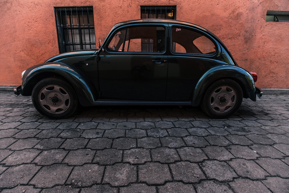 Green VW Beetle Oaxaca