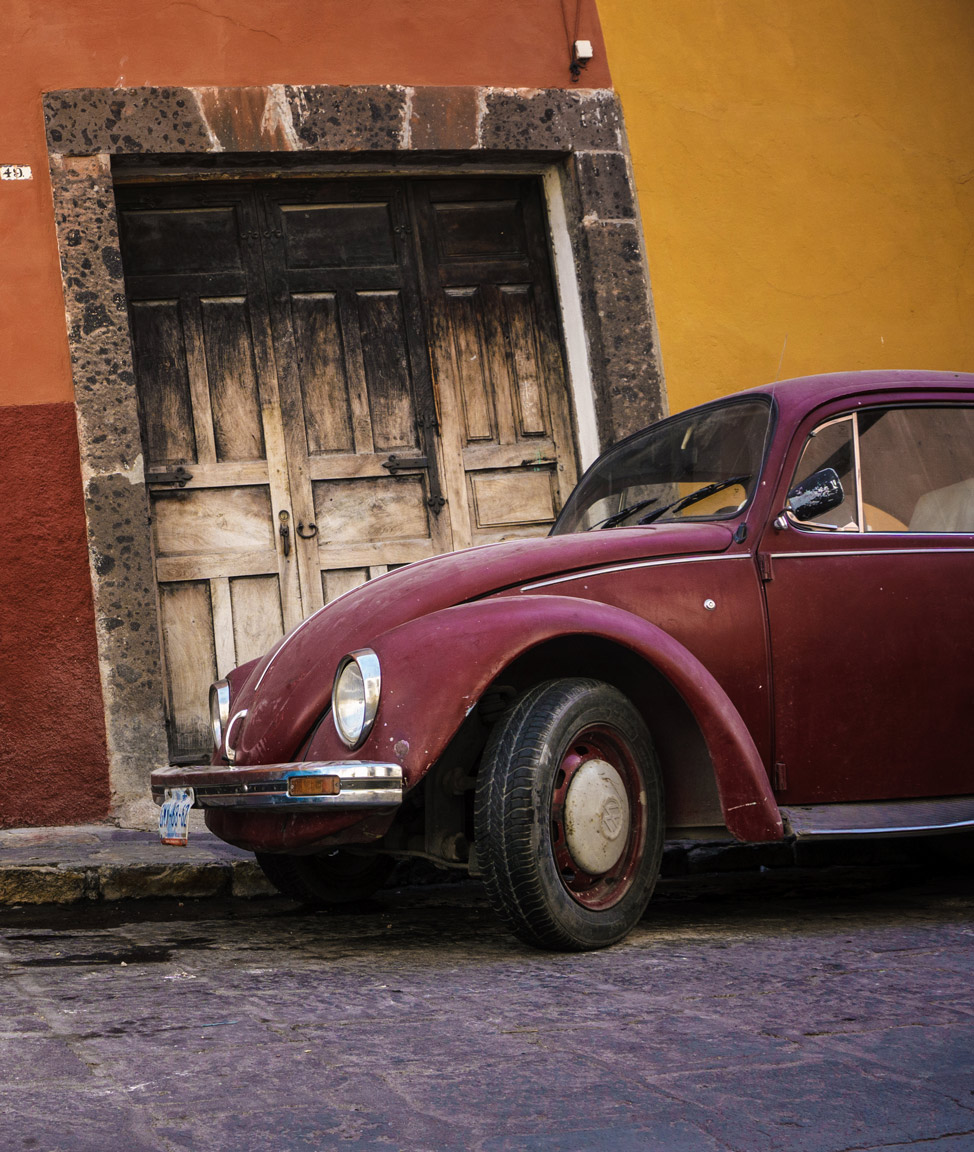 Red VW Beetle San Miguel de Allende