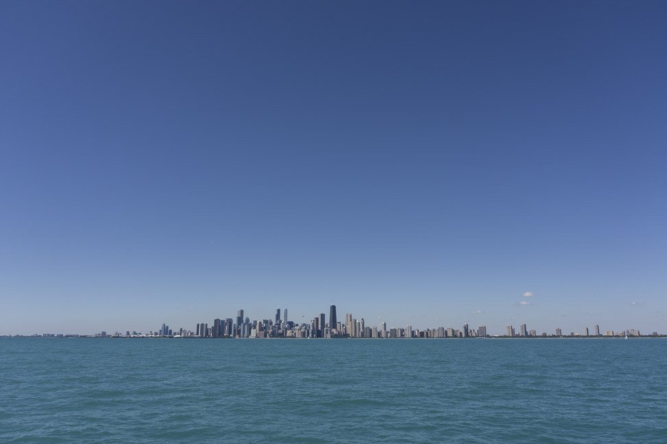 A view of the Chicago Skyline on our Great Lakes Cruise.