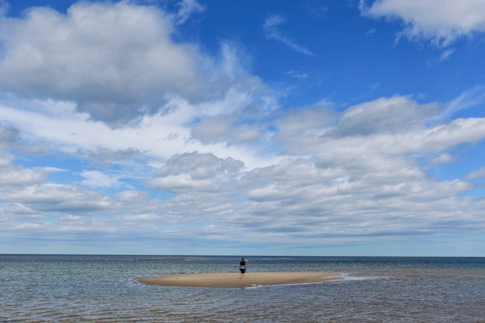 Dalene stranded in Kouchibouguac
